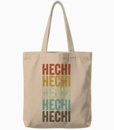 Hechi China Retro Vintage Tote Bags - Natural