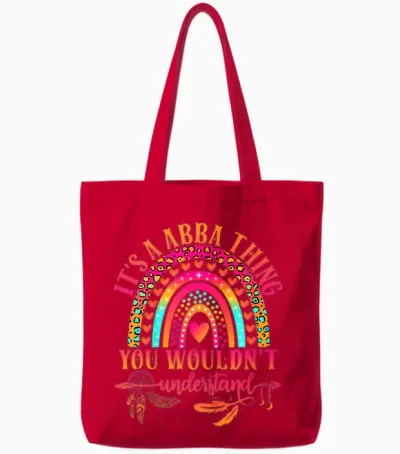 It's a Abba Thing You Wouldn't Understand Funny Abba Name Tote Bags - Red