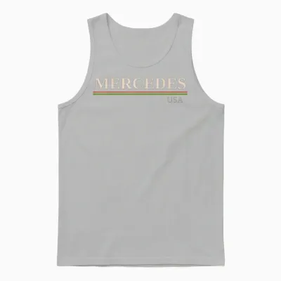 Mercedes United States T-Shirt, Black, S Unisex Tank Top - Ash