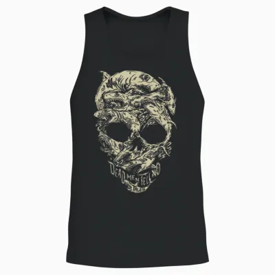 Disney Pirates Shark Skull Unisex Tank Top - Black