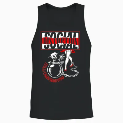 Offizielle Social Distortion Ball Und Kette Unisex Tank Top - Black