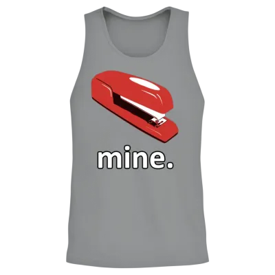 The Office Space Stapler - Mine Unisex Tank Top - Sport Grey