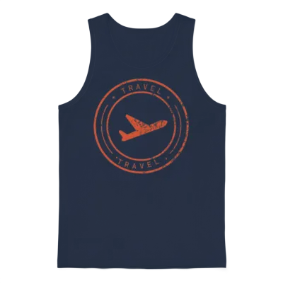 Travel Unisex Tank Top - Navy