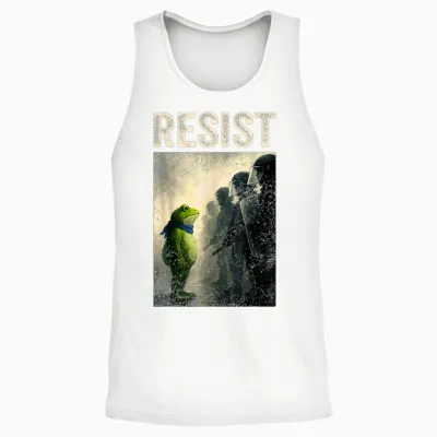 Resist Frog Portland Frog Protest Unisex Tank Top - White