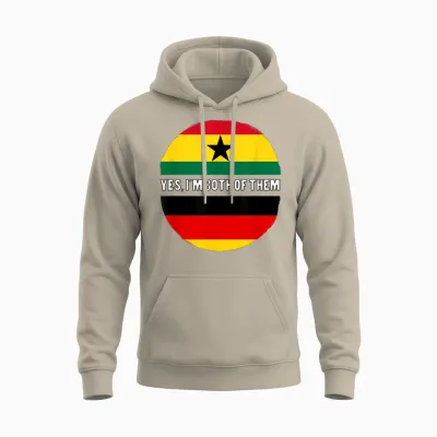 Deutschland Deutscher Ghana Ghanaer Mischling Dna Flagge Unisex Hoodie - Sand