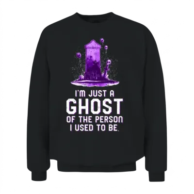 A Ghost of Who I Used to Be Emo Unisex Sweatshirt - Black