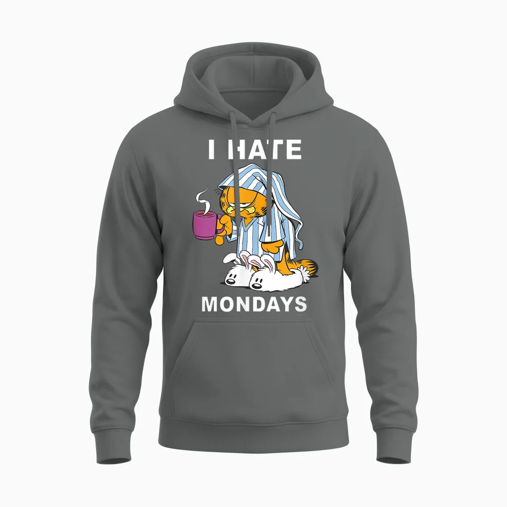 Garfield I Hate Mondays Coffee Garfield Unisex Hoodie in Graphite Heather