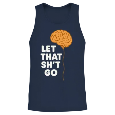 Fitness and Mental Health Unisex Tank Top - Navy