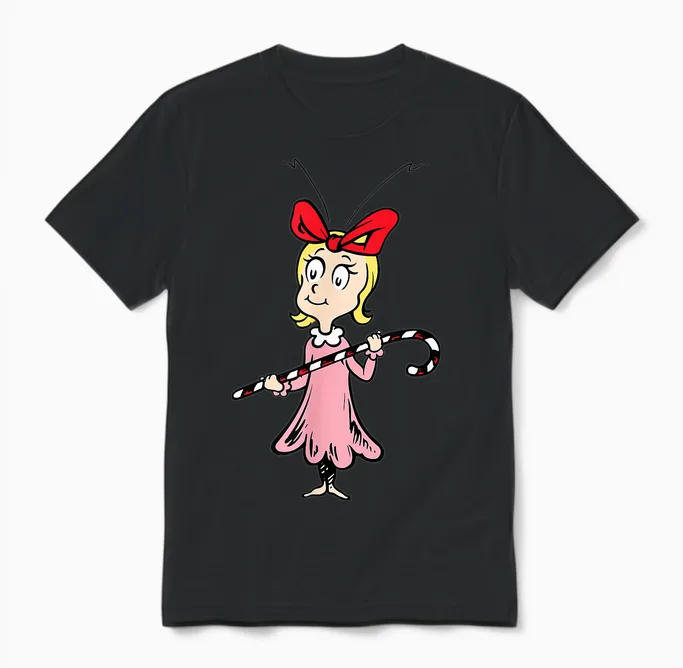 Dr. Seuss Cindy-Lou Who Unisex T-Shirt in Black