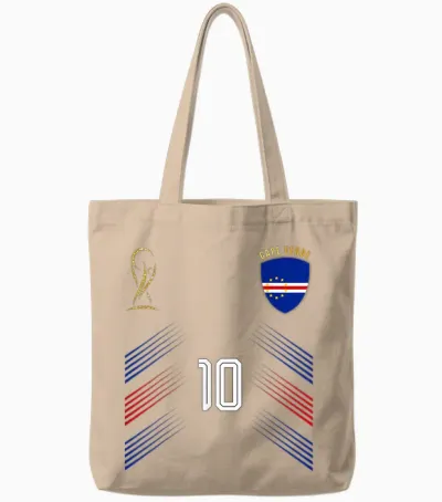 Kap Verde Flagge Kap Verde Pride Lovers Retro Tote Bags - Natural