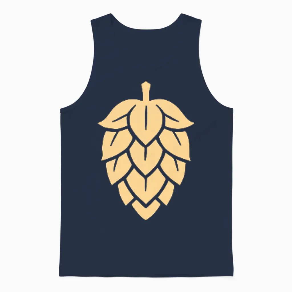 Lecker Bierchen Club Unisex Tank Top in Navy