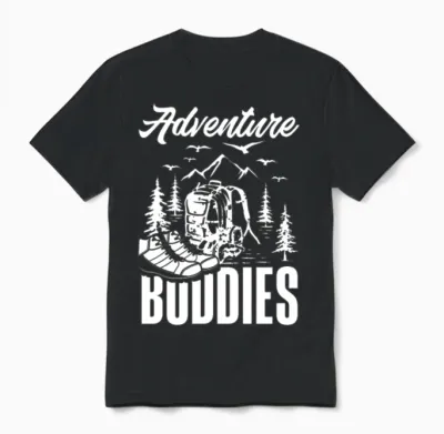 Funny Hiking Hiker Gift Unisex T-Shirt - Black