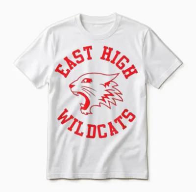East High Wildcats Unisex T-Shirt - White