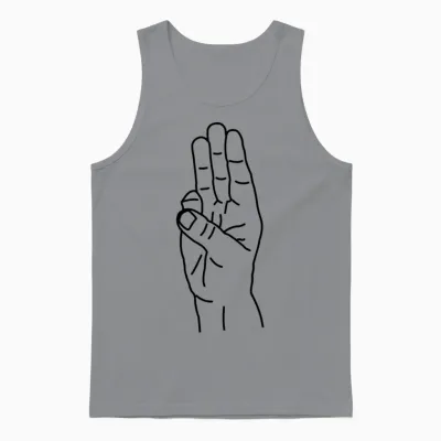 Hand Gesture Suppression Hunger Games Unisex Tank Top - Sport Grey