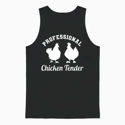 Professional Chicken Tender Funny Food Lover Unisex Tank Top - Black