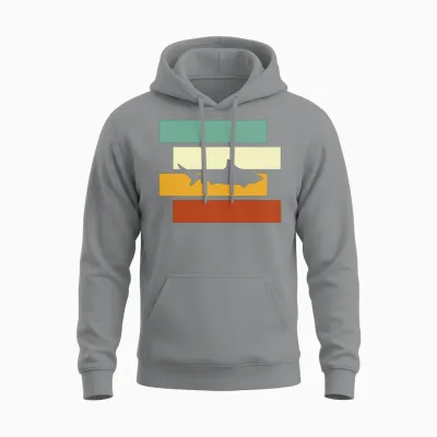 Shark Retro Unisex Hoodie - Sport Grey