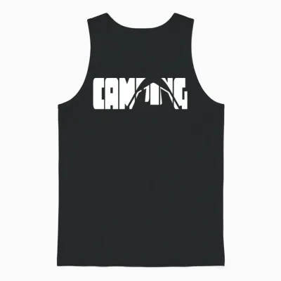 Camping Adventure Hiking Unisex Tank Top - Black
