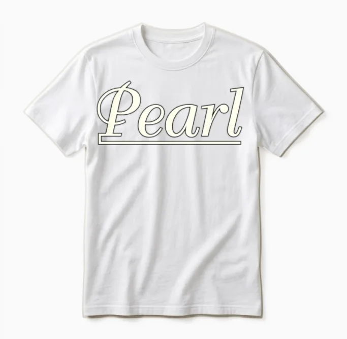 Pearl Drums White Unisex T-Shirt in White