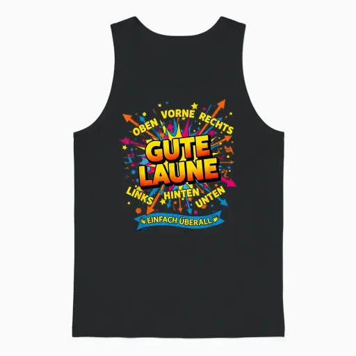 Gute Laune Top Bottom for Mallorca, Malle, Apres Ski Unisex Tank Top - Black