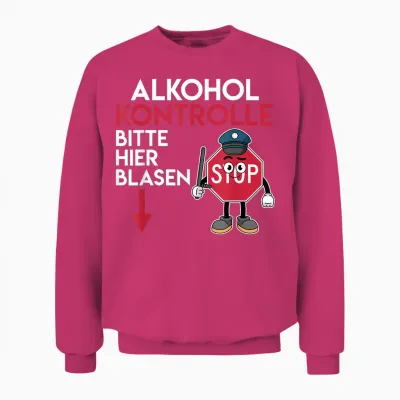 Malle Alkoholkontrolle Bitte Hier Blasen Mallorca Unisex Sweatshirt - Heliconia