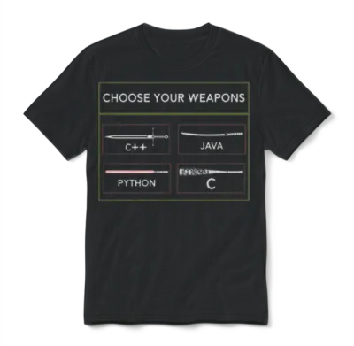 Funny Computer Programmer Programming Languages Unisex T-Shirt - Black