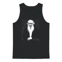 Leo Tolstoy Unisex Tank Top - Black – 1