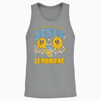 Life Gave Me Some Lemons but My Jesus He Be Makin Lemonade Unisex Tank Top - Sport Grey