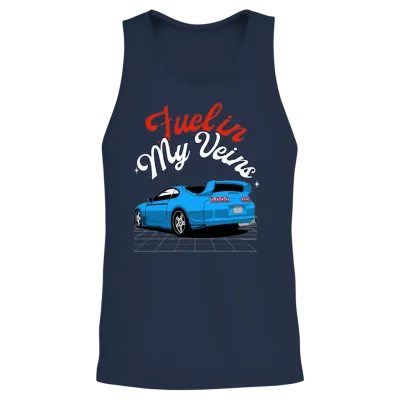 Fueled by Speed – Racing Car Lover Unisex Tank Top - Navy