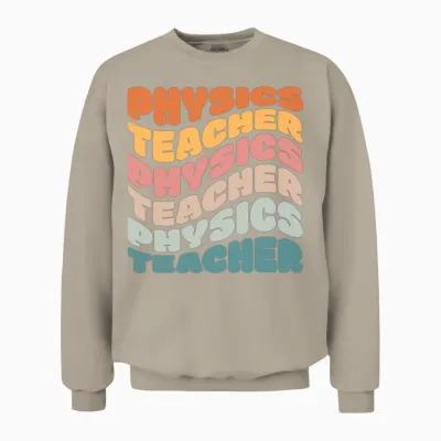 Physics Teacher Vintage Retro Unisex Sweatshirt - Sand