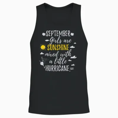 September Girls Sunshine and Hurricane Unisex Tank Top - Black