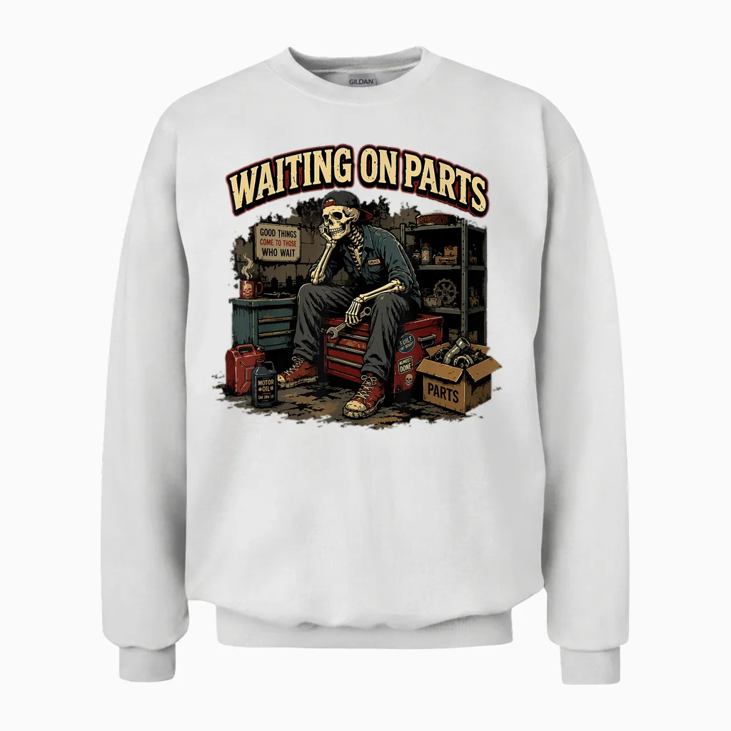 Car Technician Men Auto Repair Mechanic Unisex Sweatshirt in White