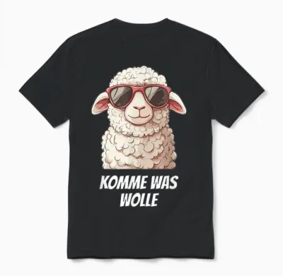 Landwirt Landwirtin Schaf Motivation Komme Was Wolle Unisex T-Shirt - Black
