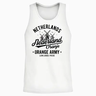 Netherlands Tshirt Dutch Holland Netherland Nederland Unisex Tank Top - White