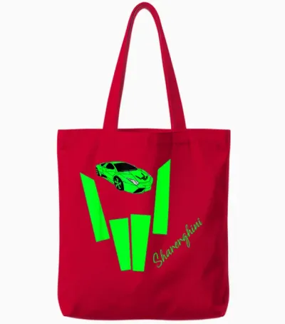 Kids Sharerghini, Sharerghini Birthday Gifts, Shareghini Tote Bags - Red