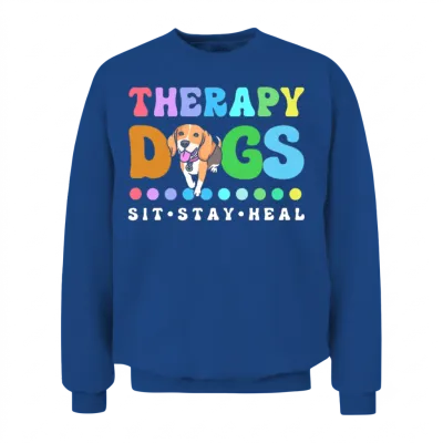 Therapy Dog Pet Service Dog Unisex Sweatshirt - Royal