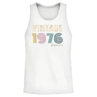 48 Year Old Gifts Vintage 1976 Limited Edition. Unisex Tank Top - White – 2