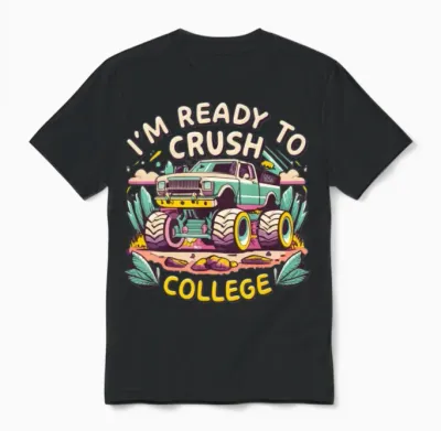 The Monster Truck Unisex T-Shirt - Black