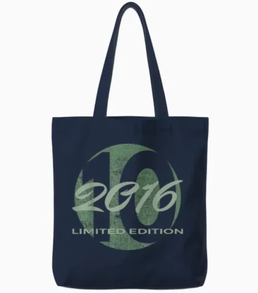 10th Birthday Girl Boy 10 Years 2016 Funny Gift Tote Bags - Navy