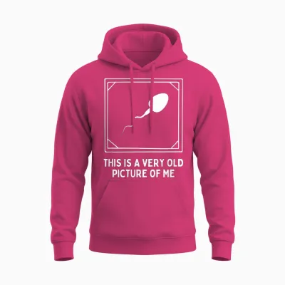 This Is a Very Old Picture of Me Gag Adult Funny Unisex Hoodie - Heliconia