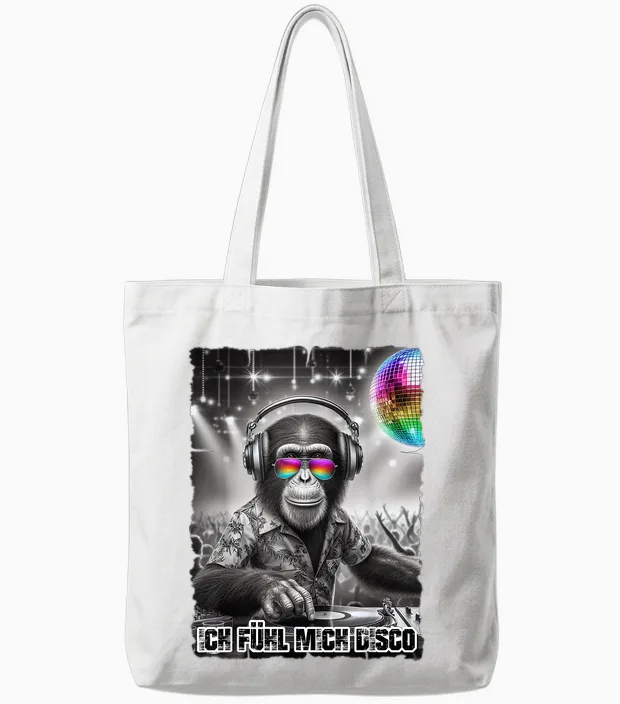 Ich Fühl Mich Disco Dj Outfit for Music Fans Malle Party T-Shirt, Black Tote Bags in White