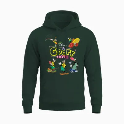 Disney a Goofy Movie 30th Anniversary Goofy's Goof Moments T-Shirt, Black, S Unisex Hoodie - Forest