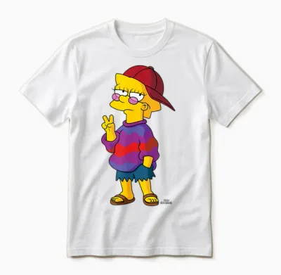 The Simpsons Cool Kid Lisa Unisex T-Shirt - White