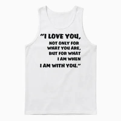 Love Quotes Unisex Tank Top - White