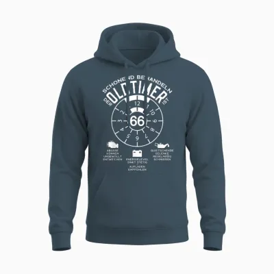 66 Jahre Schonend Treatment Oldtimer 66. Geburtstag T-Shirt, Black Unisex Hoodie - Dark Heather