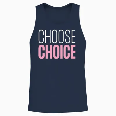Choose Choice Retro Unisex Tank Top - Navy