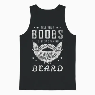 Beard Funny Saying, Bearded Dirty Gift Idea Unisex Tank Top - Black
