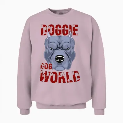 Dog World Top Dog Unisex Sweatshirt - Light Pink
