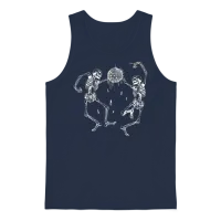 Joji Ballads 1 Merch Slow Dancing Skeletons Unisex Tank Top - Navy – 1