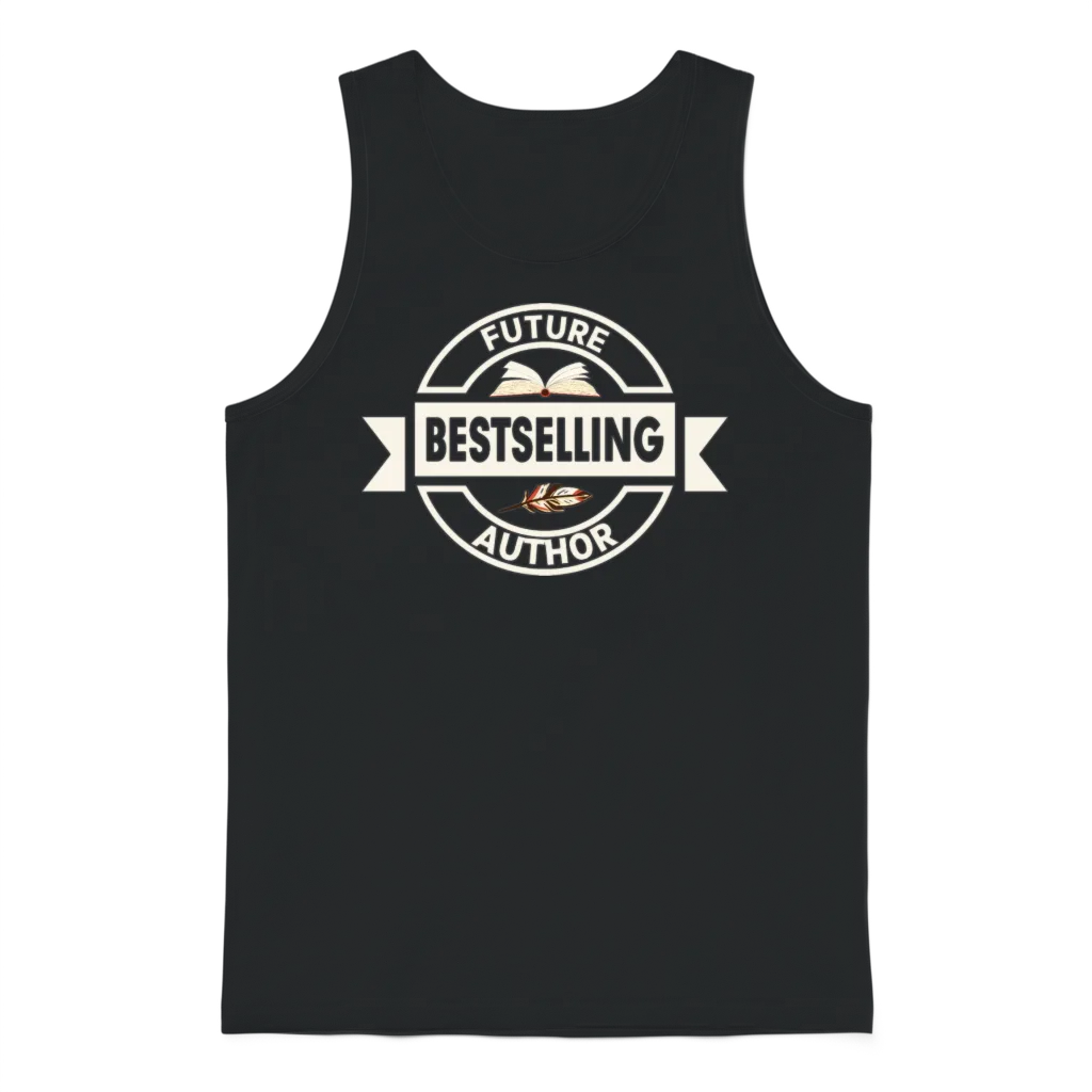 Future Bestselling Author Writer Book Novel Unisex Tank Top - Black