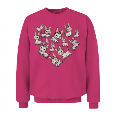 Donkey Unisex Sweatshirt - Heliconia